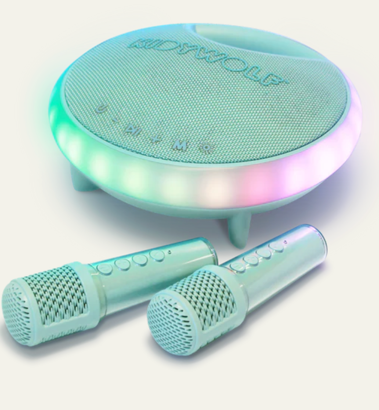 KIDYKARAOKE - Altavoz de Karaoke Portátil Gris