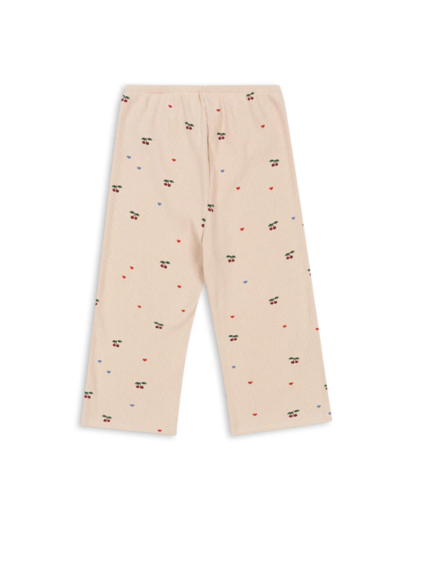 Pantalones de Algodón Orgánico Ella Cherry Coeur Blush – Konges Sløjd