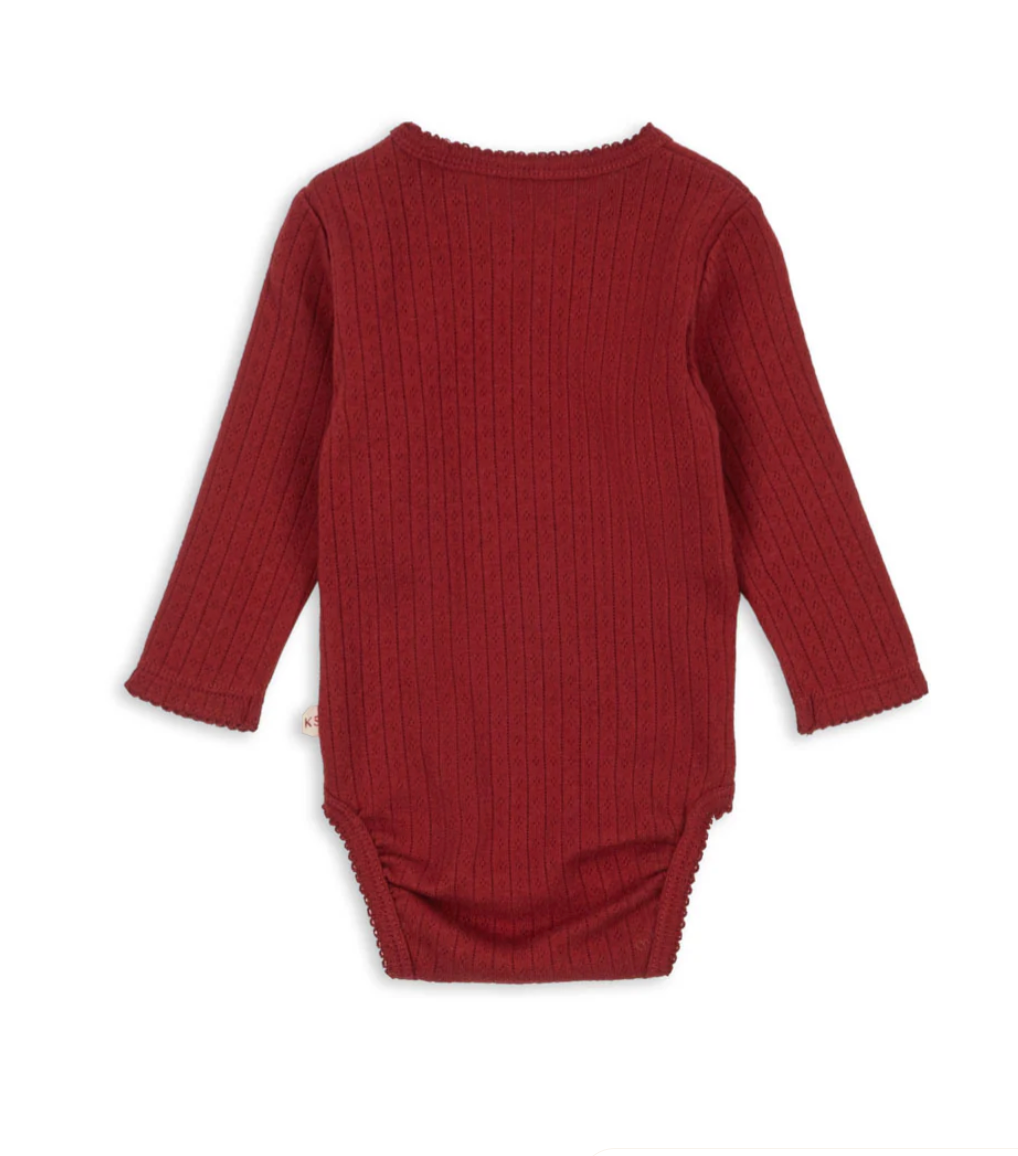 Body Cruzado Minnie GOTS Red Dahlia - Konges Sløjd