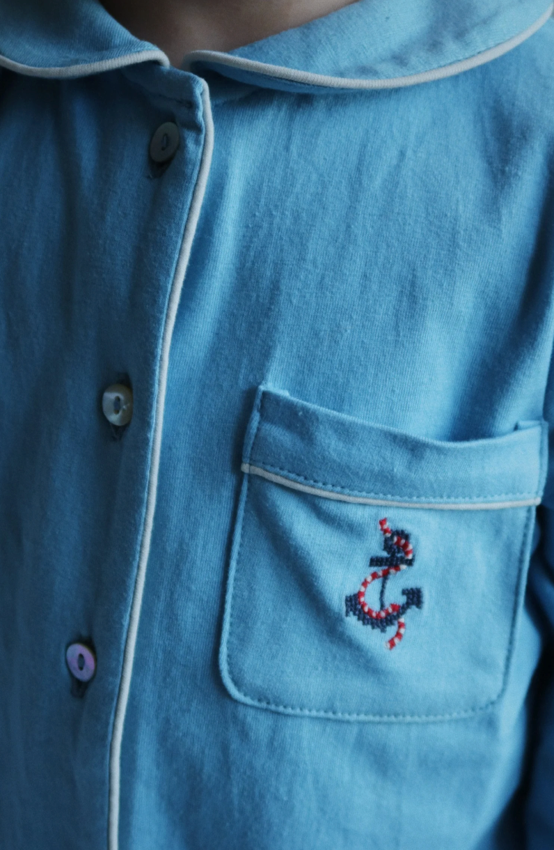 Conjunto de Pijama de Algodón Orgánico Pio Glacier Lake – Konges Sløjd