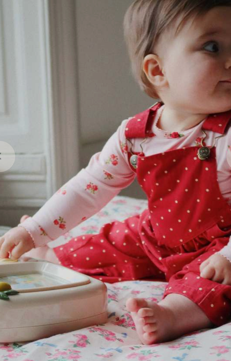 Peto Clásico de Algodón Orgánico Nola Strawberry Dot – Konges Sløjd