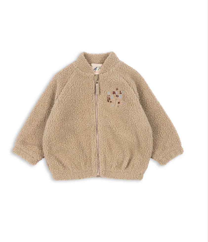 Chaqueta Bomber de Borreguito Jazz Oxford Tan – Konges Sløjd