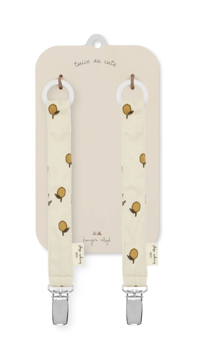 Set de 2 Sujeta Chupetes Lemon – Konges Sløjd