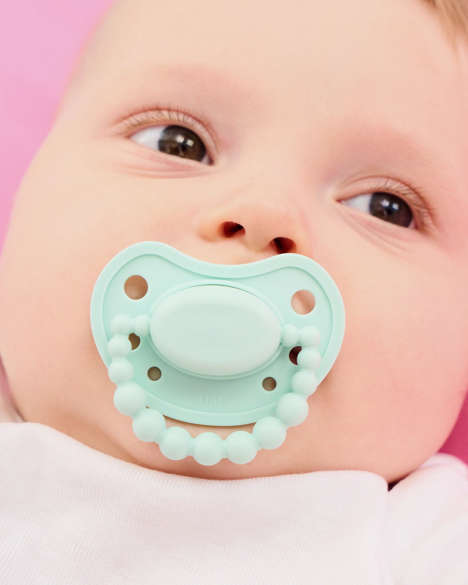 Chupete posicionador LUU Kids Color Menta Viva