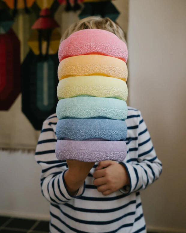 Stapelstein Mini arco iris pastel