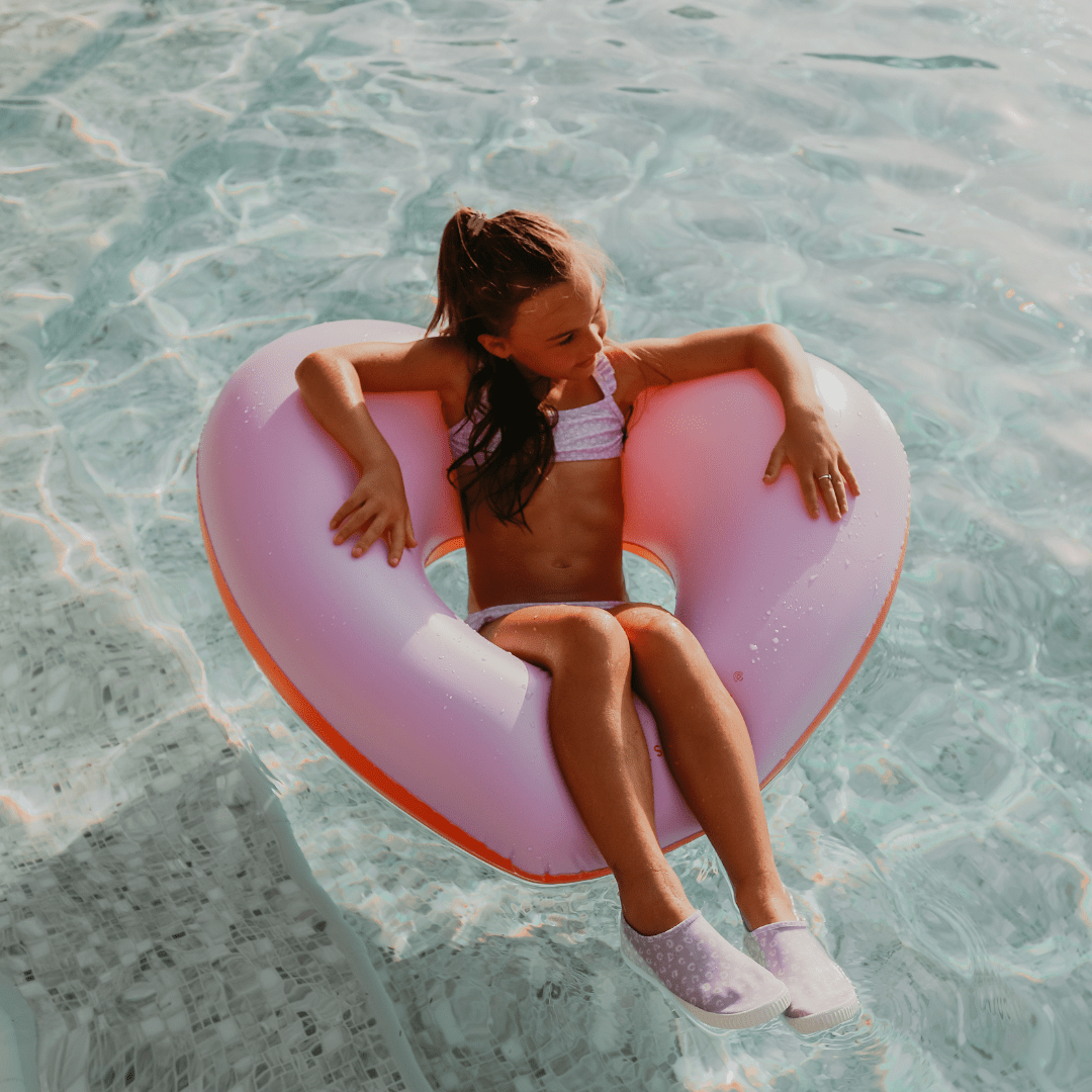 Flotador de piscina Purple Red Heart Ø 90 cm – SWIM ESSENTIALS