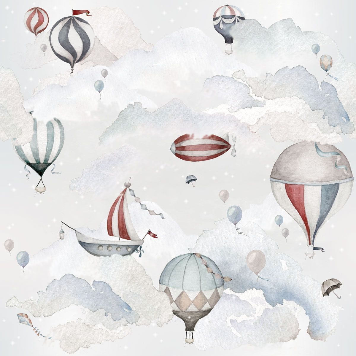 Papel Pintado Aventura en Globos (Balloons Adventure Tapeta) – Dekornik