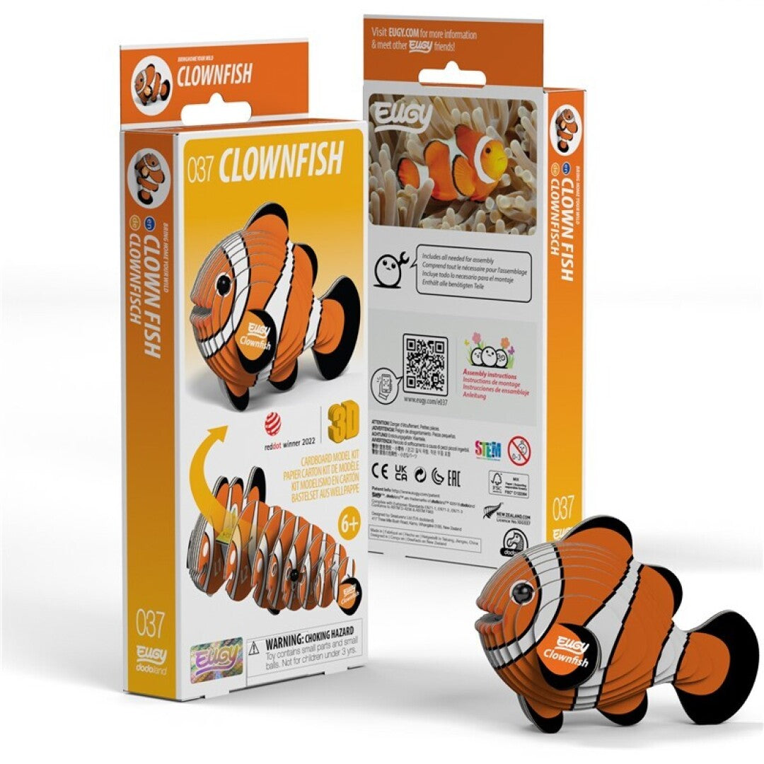 EUGY 037 Clownfish - Rompecabezas 3D Sustentable
