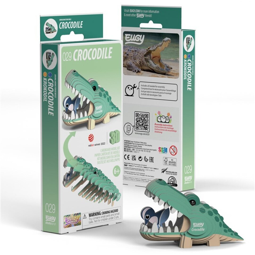 EUGY 029 Crocodile - Rompecabezas 3D Sustentable