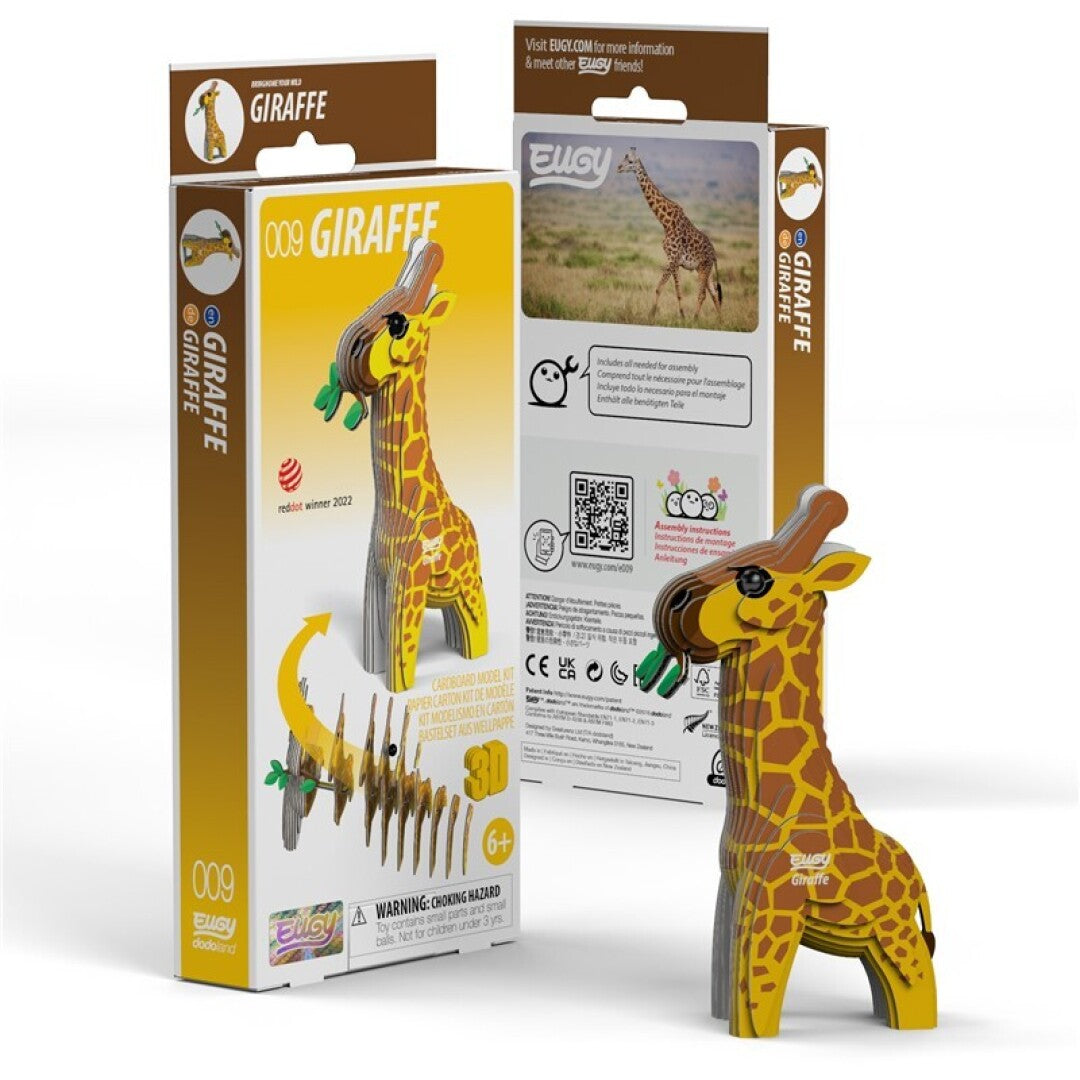 EUGY 009 Giraffe - Rompecabezas 3D Sustentable