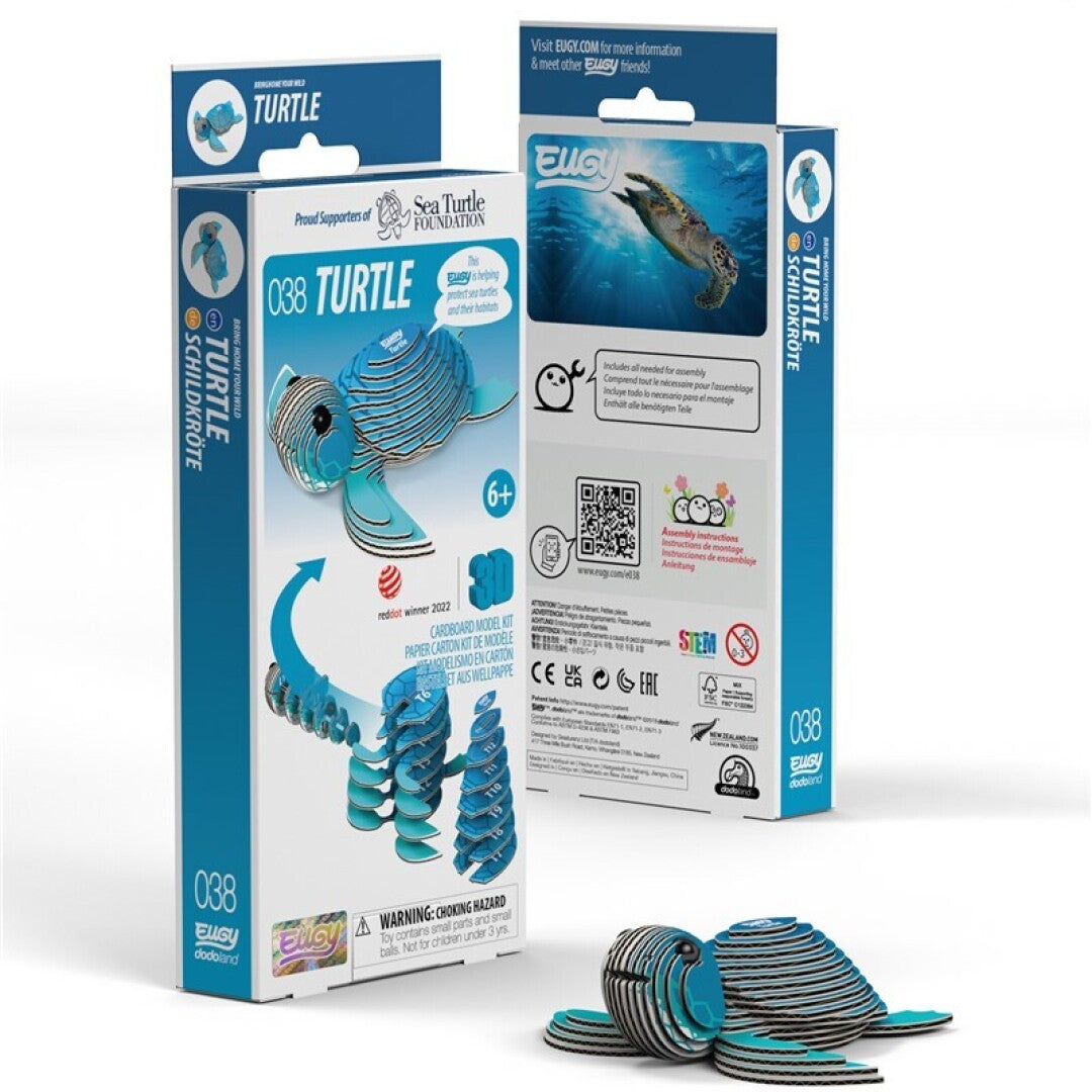 EUGY 038 Turtle - Rompecabezas 3D Sustentable
