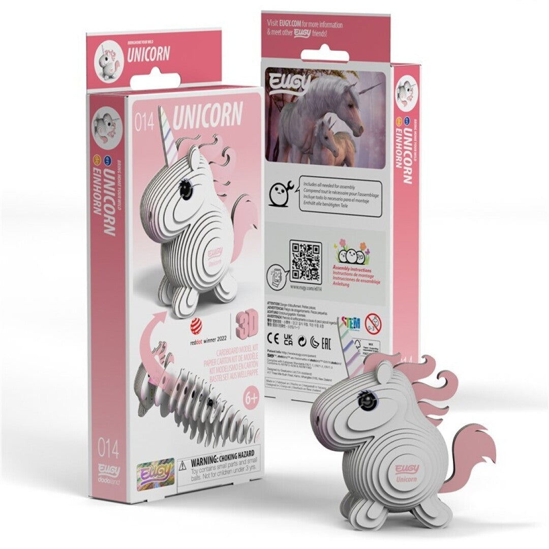 EUGY 014 Unicorn - Rompecabezas 3D Sustentable