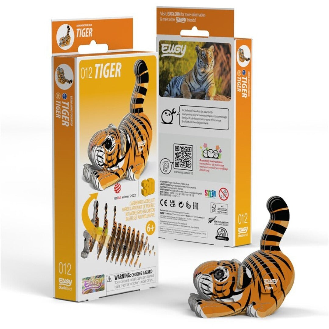 EUGY 012 Tiger - Rompecabezas 3D Sustentable