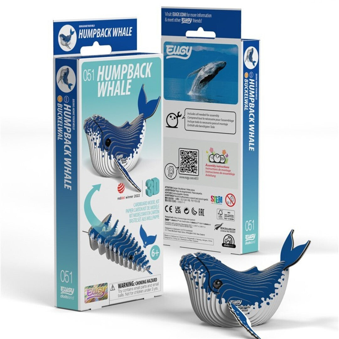 EUGY 051 Humpback Whale - Rompecabezas 3D Sustentable