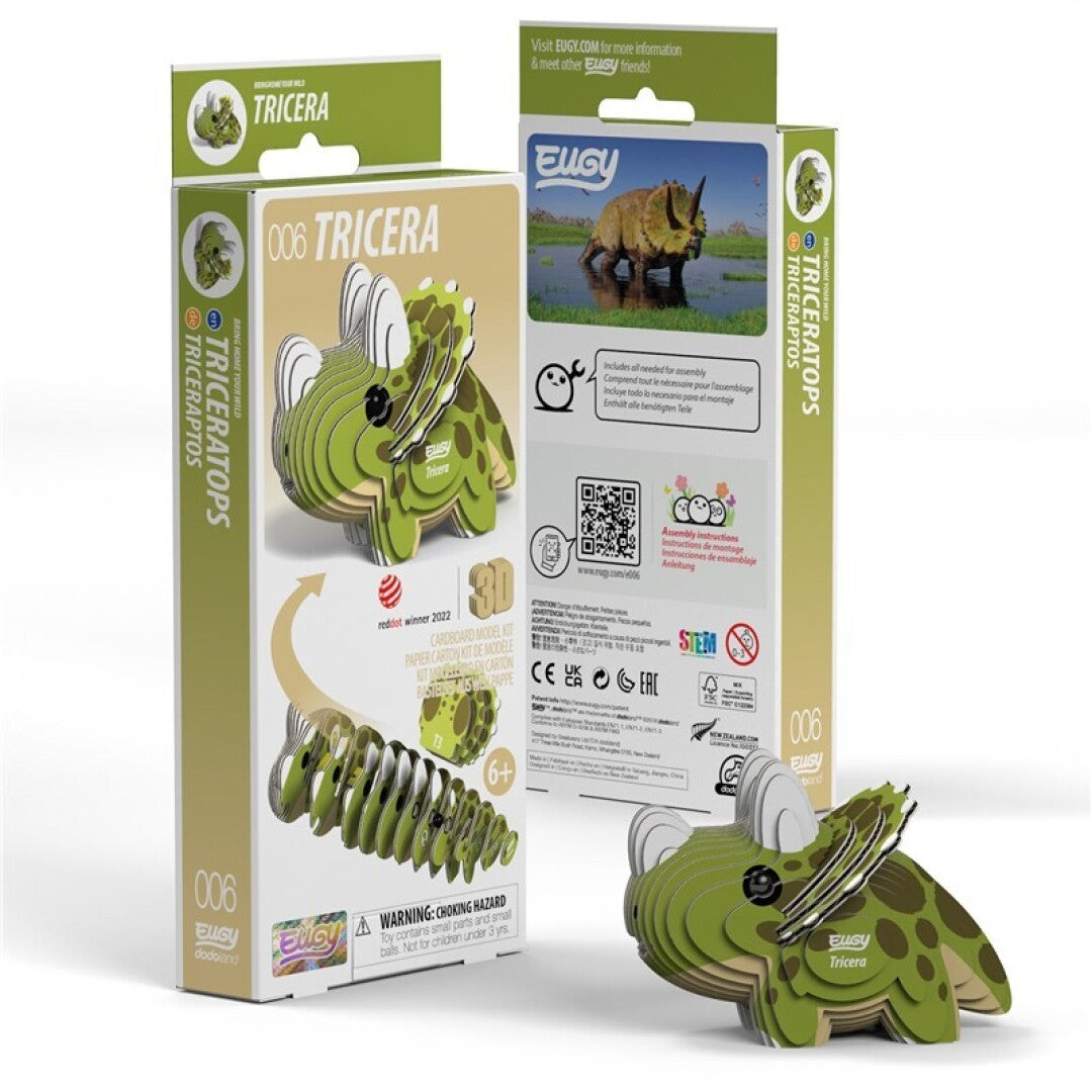 EUGY 006 Tricera - Rompecabezas 3D Sustentable