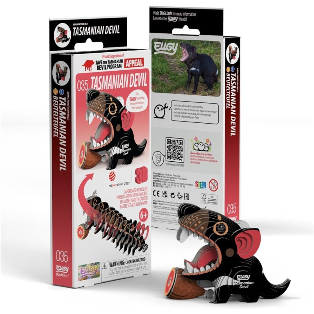 EUGY 035 Tasmanian Devil - Rompecabezas 3D Sustentable