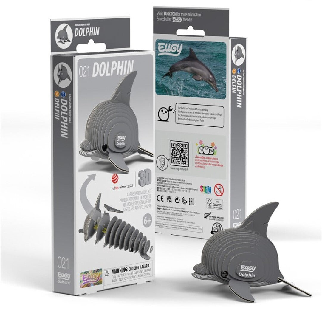 EUGY 021 Dolphin - Rompecabezas 3D Sustentable