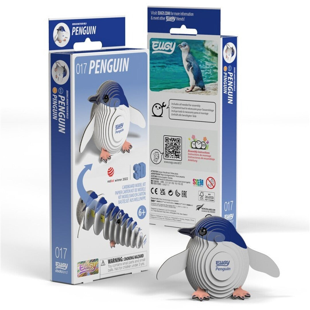 EUGY 017 Penguin - Rompecabezas 3D Sustentable