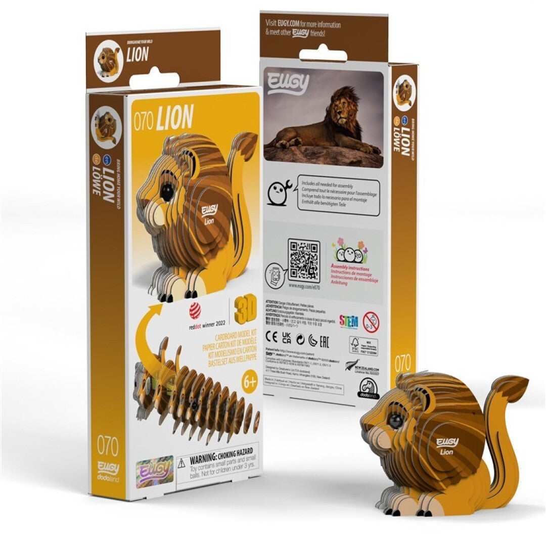 EUGY 070 Lion - Rompecabezas 3D Sustentable