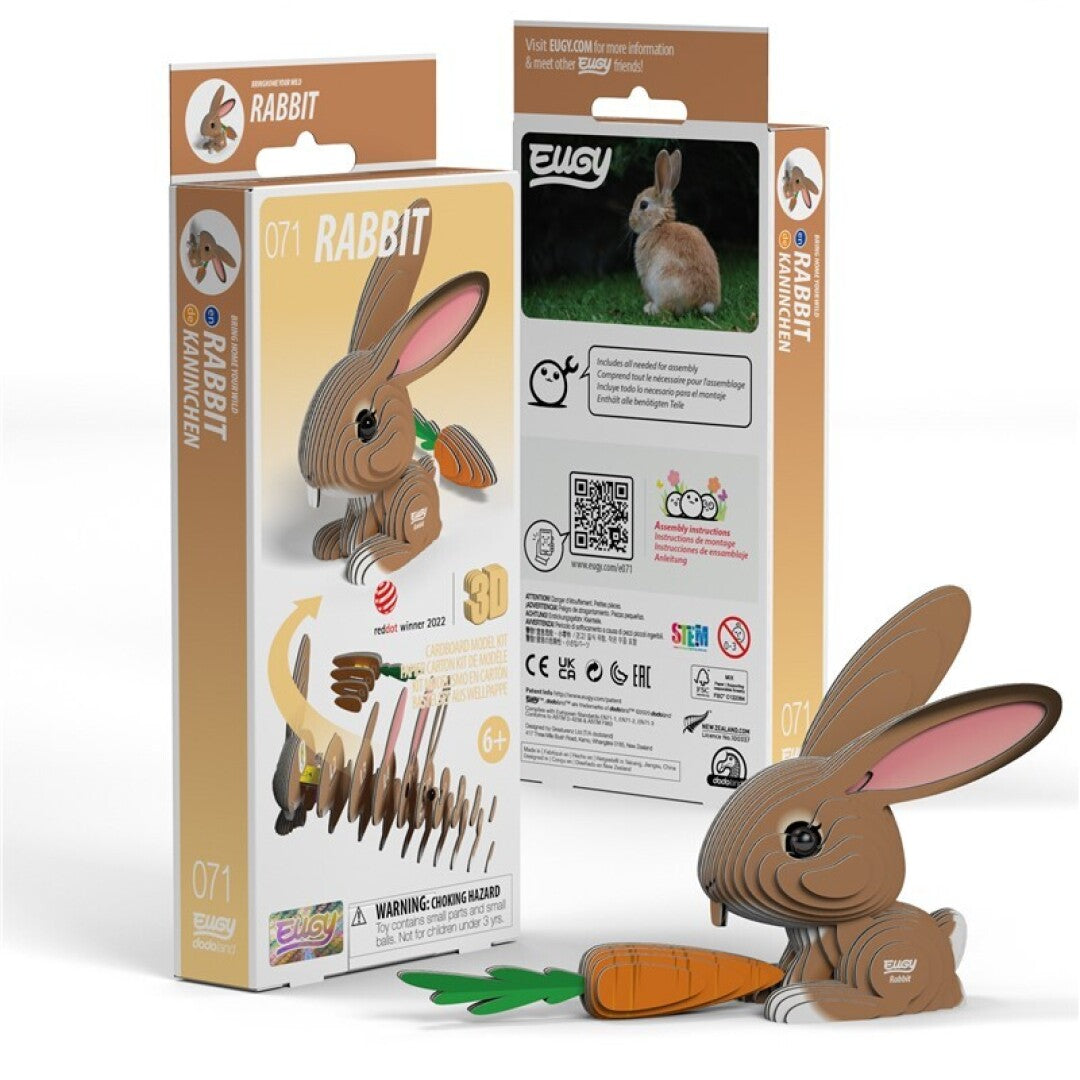 EUGY 071 Rabbit - Rompecabezas 3D Sustentable