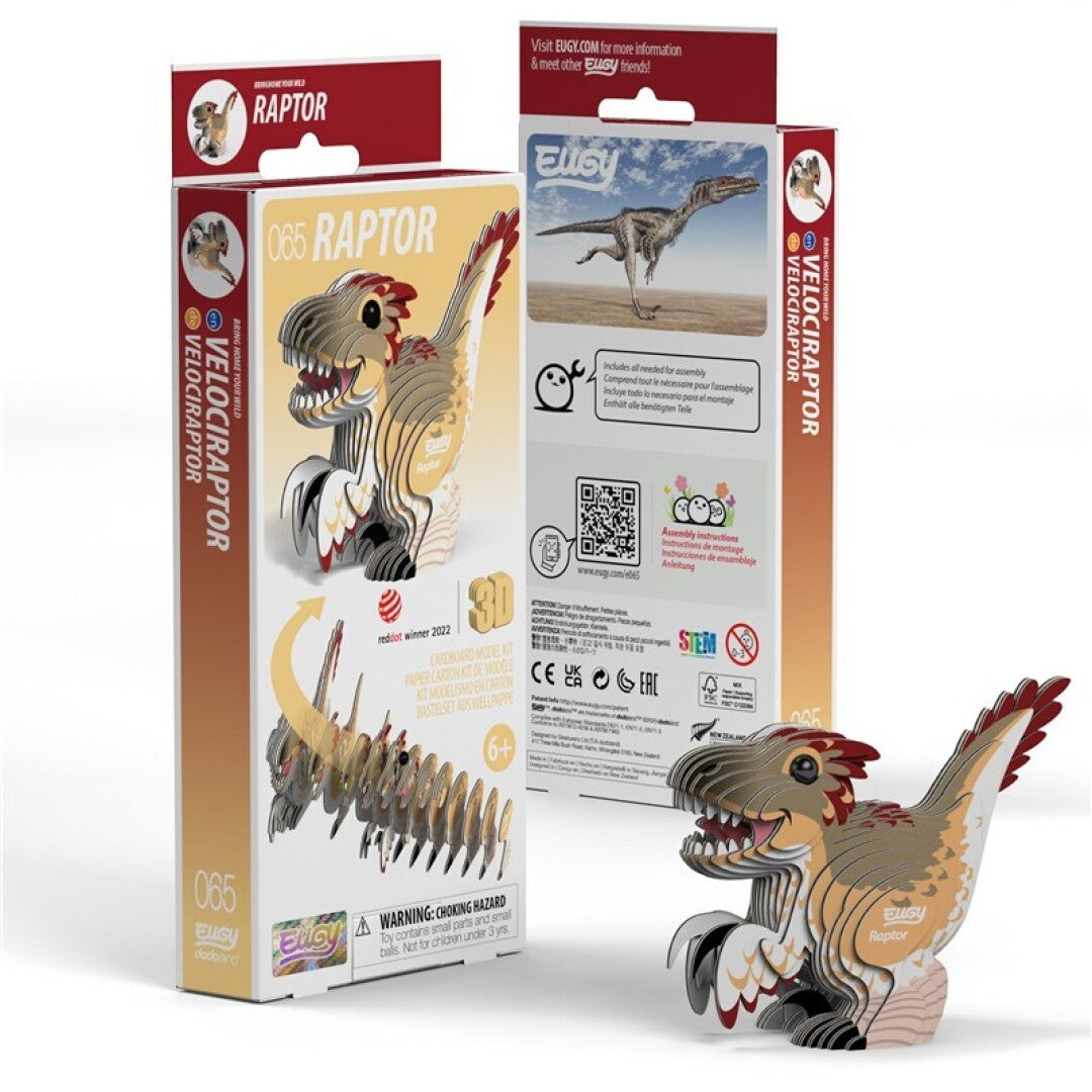 EUGY 065 Raptor - Rompecabezas 3D Sustentable