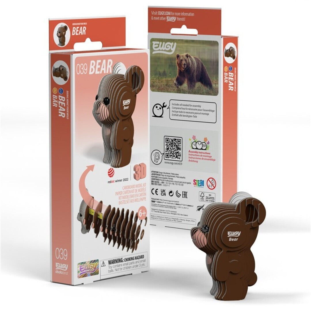 EUGY 039 Bear - Rompecabezas 3D Sustentable