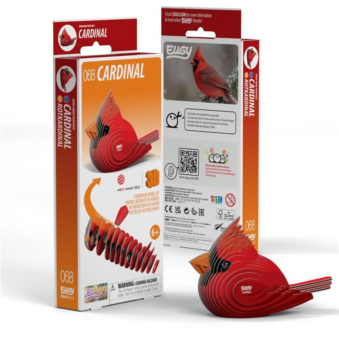 EUGY 068 Cardinal - Rompecabezas 3D Sustentable