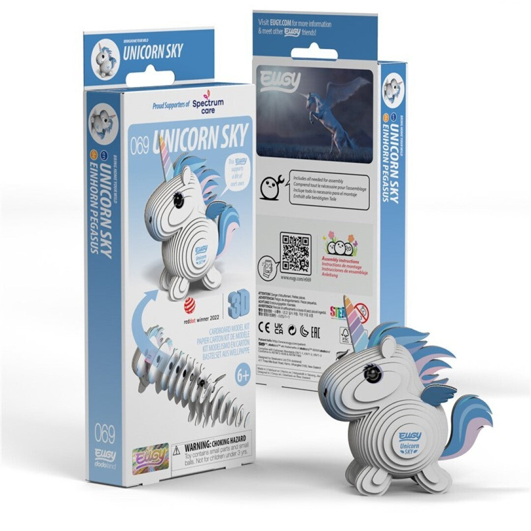 EUGY 069 Unicorn Sky - Rompecabezas 3D Sustentable