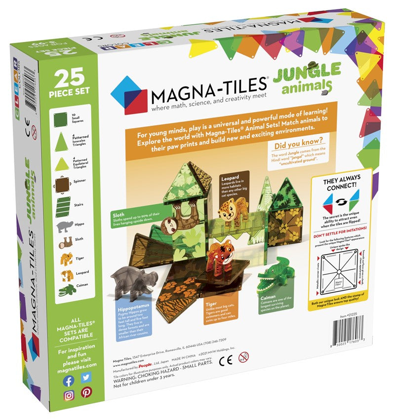 Jungle Animals Set 25 piezas - Magna-Tiles
