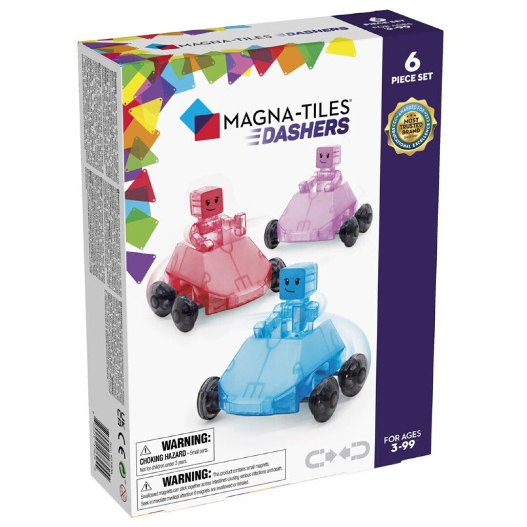 MAGNA-TILES® Vehículos de Construcción Magnética (6 piezas) - Dashers Set