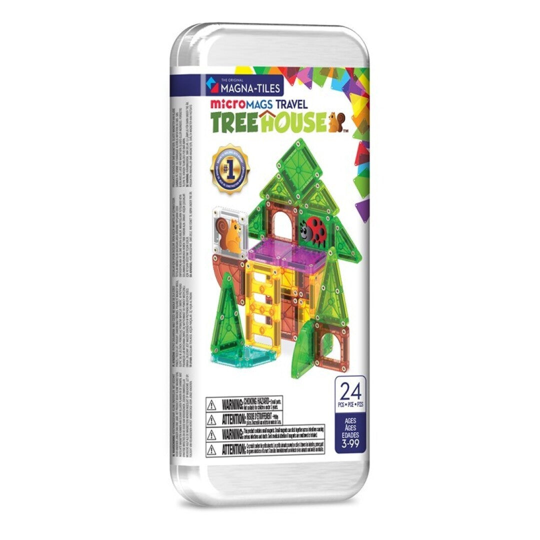 Set de viaje microMAGS Casa del árbol 24 piezas - MAGNA-TILES
