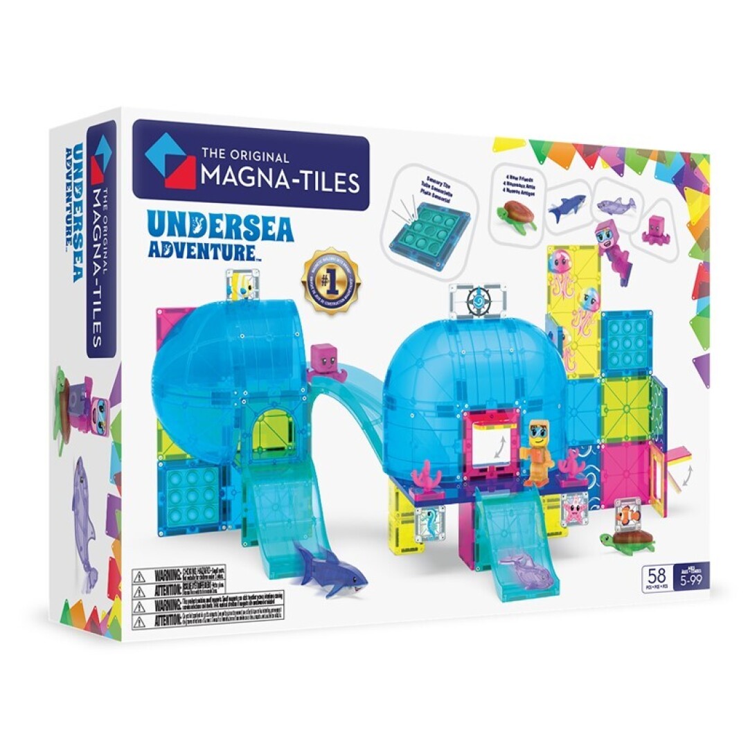 Set magnético Aventura submarina 58 piezas - MAGNA-TILES