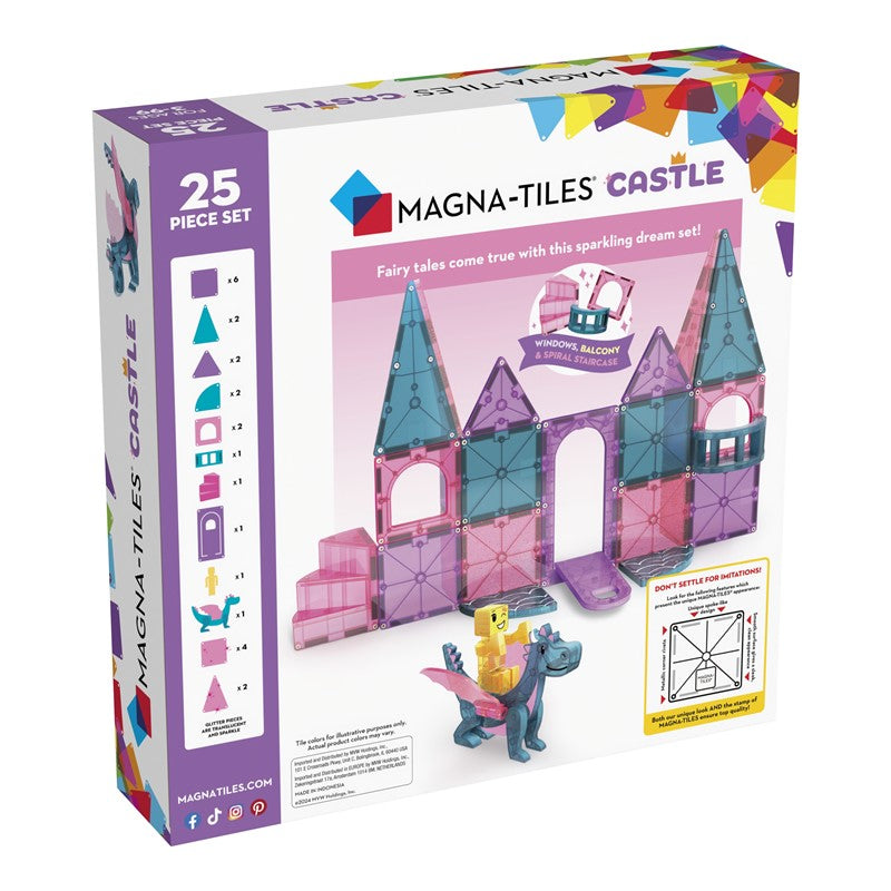 MAGNA-TILES® Juego de Construcción Magnética Castillo (25 piezas) - Castle Set
