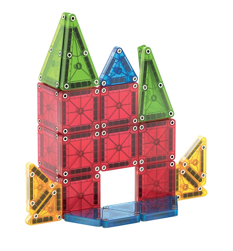 MAGNA-TILES® Set de Construcción Magnética de Viaje (26 piezas) - microMAGS Travel Set