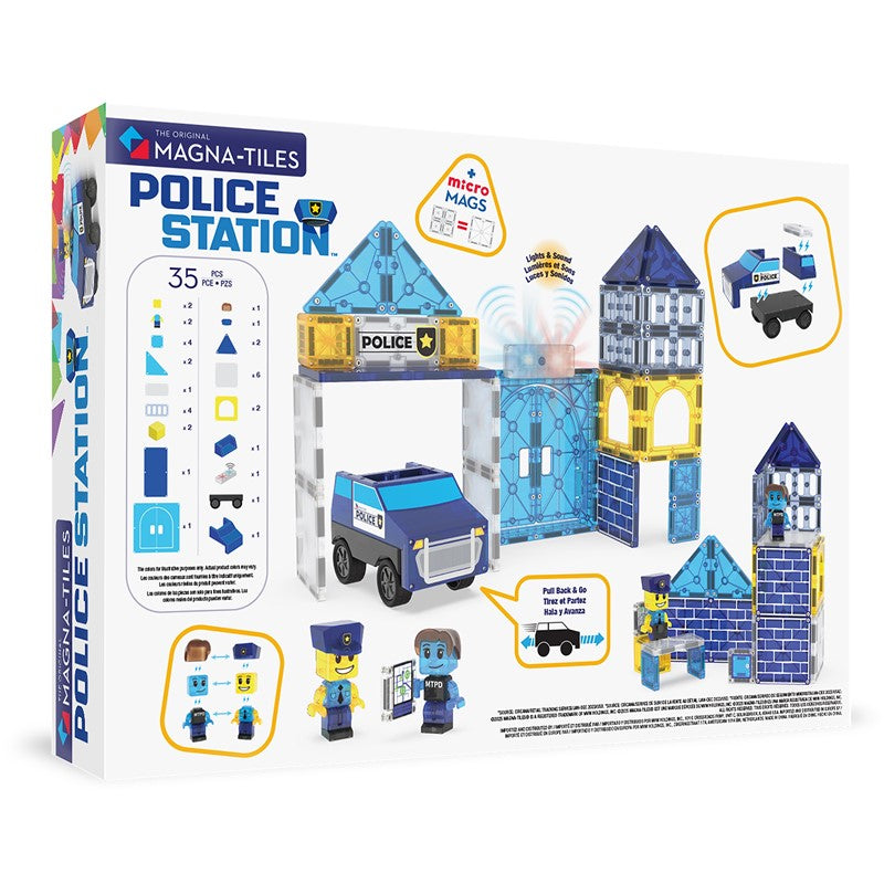 MAGNA-T Police Station Set 35 pcs - Magna-Tiles