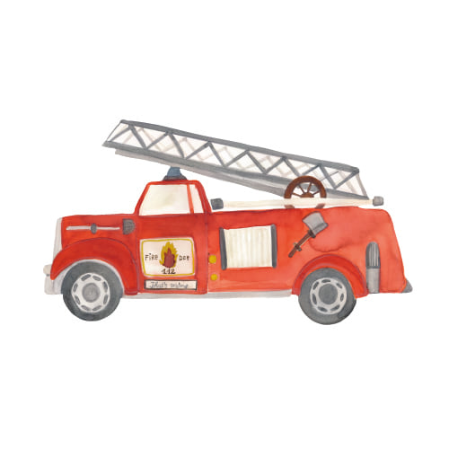 Adhesivo de pared Camión de bomberos - That's mine