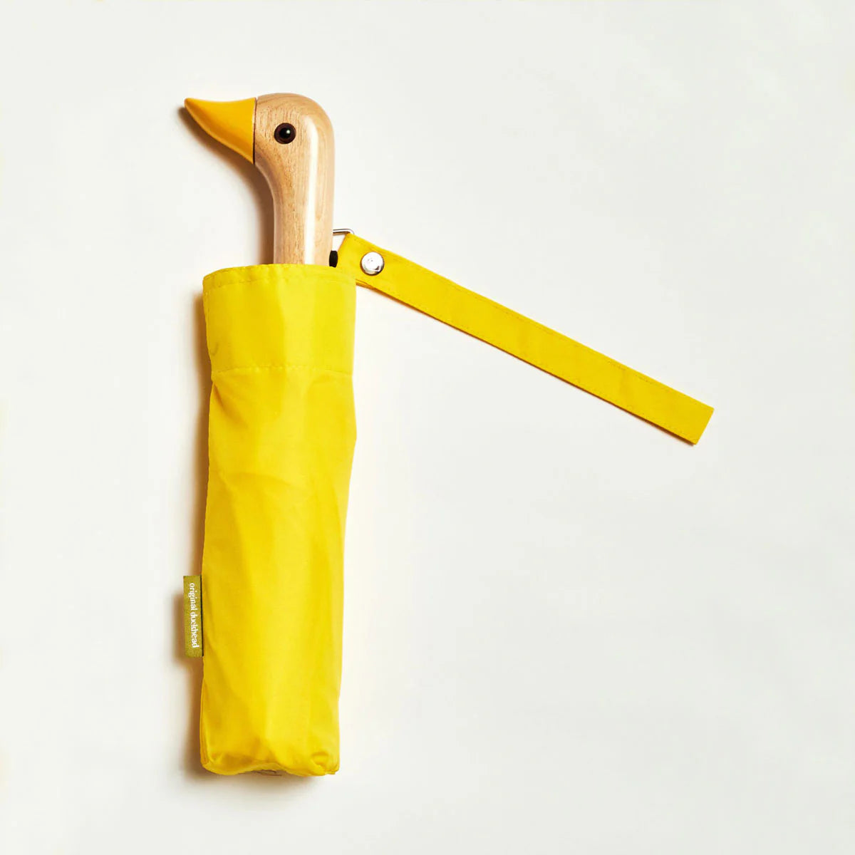 Paraguas compacto con mango de pato Amarillo - Original Duckhead