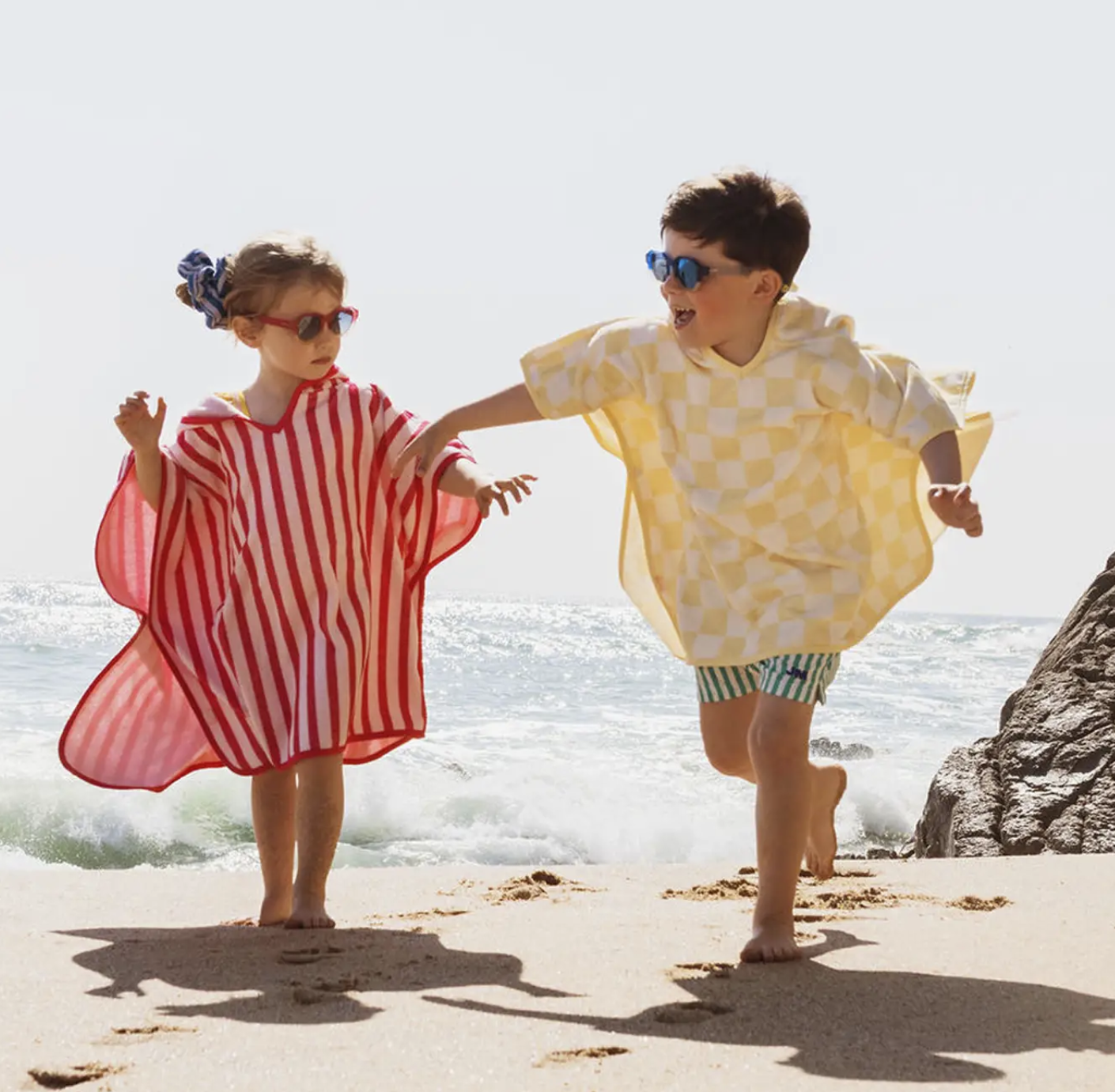 Poncho 1-3 years - Petite Vague Collection: Jaune