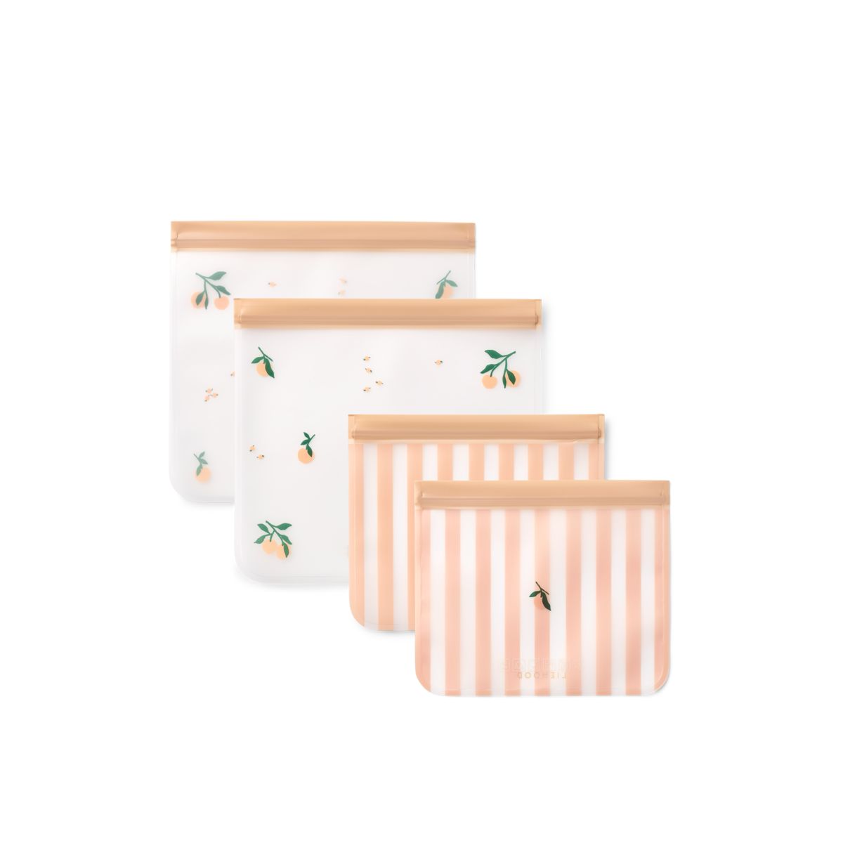 Bolsas de comida reutilizables Rebus Peach / Sea shell – LIEWOOD