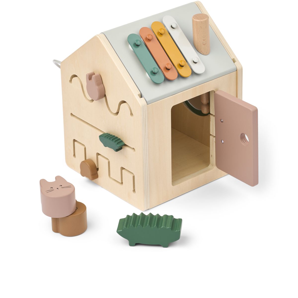 Cubo de actividades de madera Lucas Tuscany rose multi mix – LIEWOOD