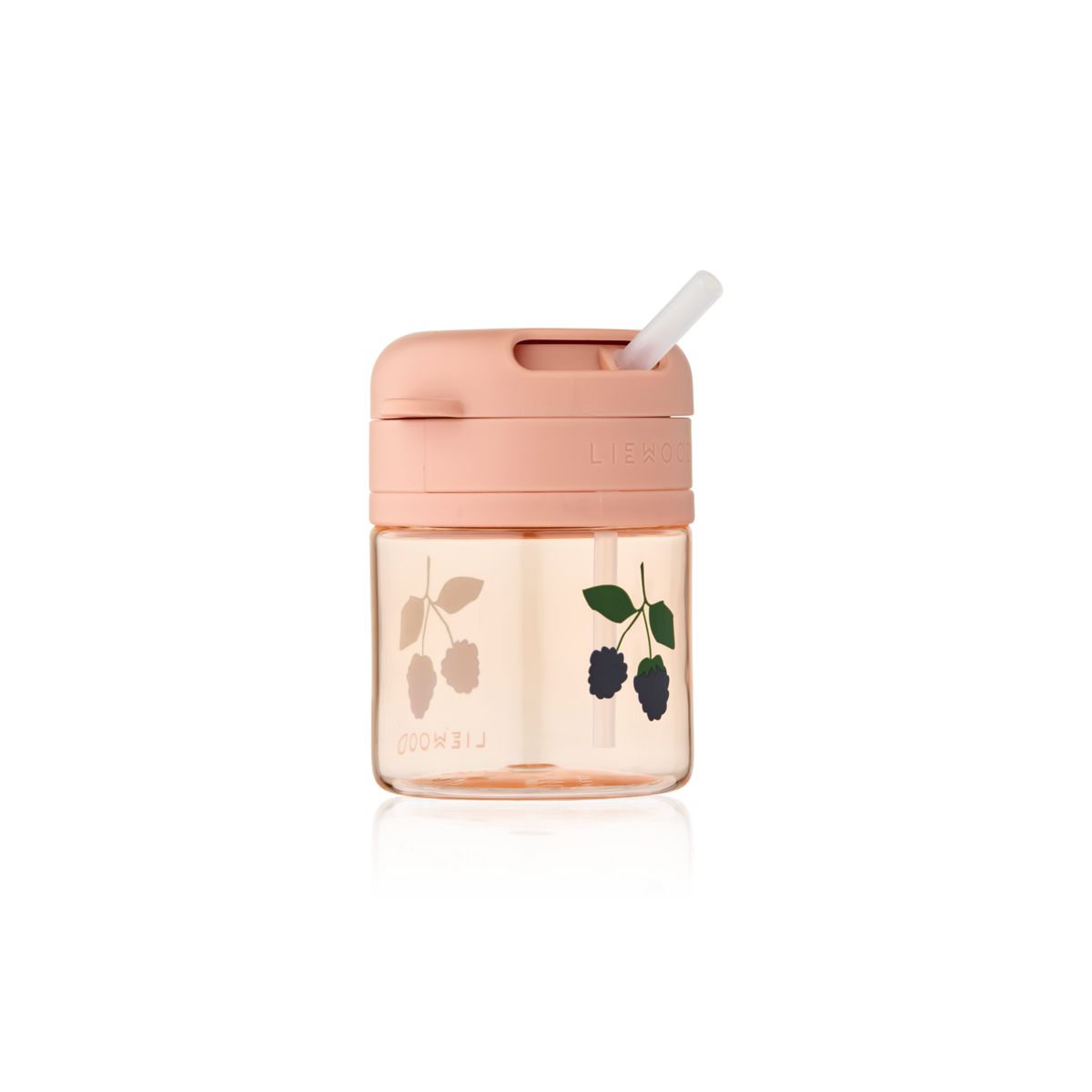 Vaso con pajita Pavia Tritan 280 ml Berry / Pale Tuscany – LIEWOOD