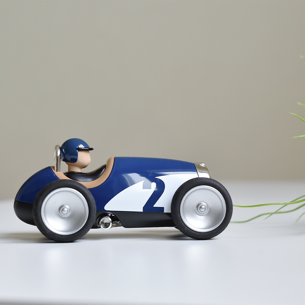 Coche azul pequeño para niños - Coche de carreras