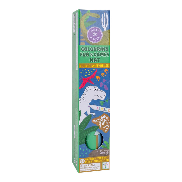 Mantel de Actividades de Silicona Dino – Floss & Rock
