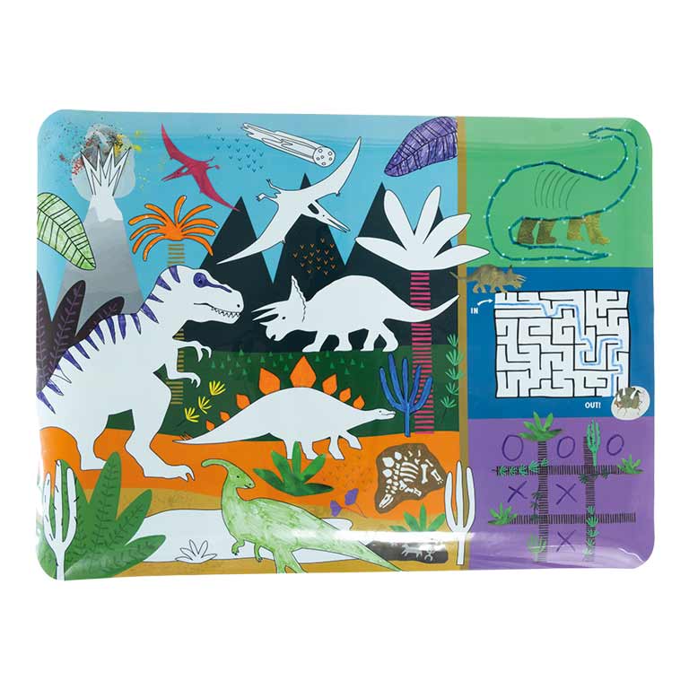 Mantel de Actividades de Silicona Dino – Floss & Rock