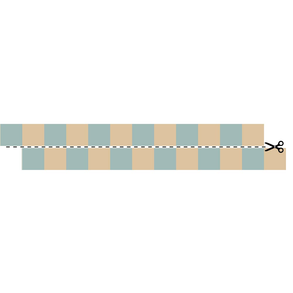 Cenefa Slim Beige y Azul (Border Slim Beige Blue) – Dekornik
