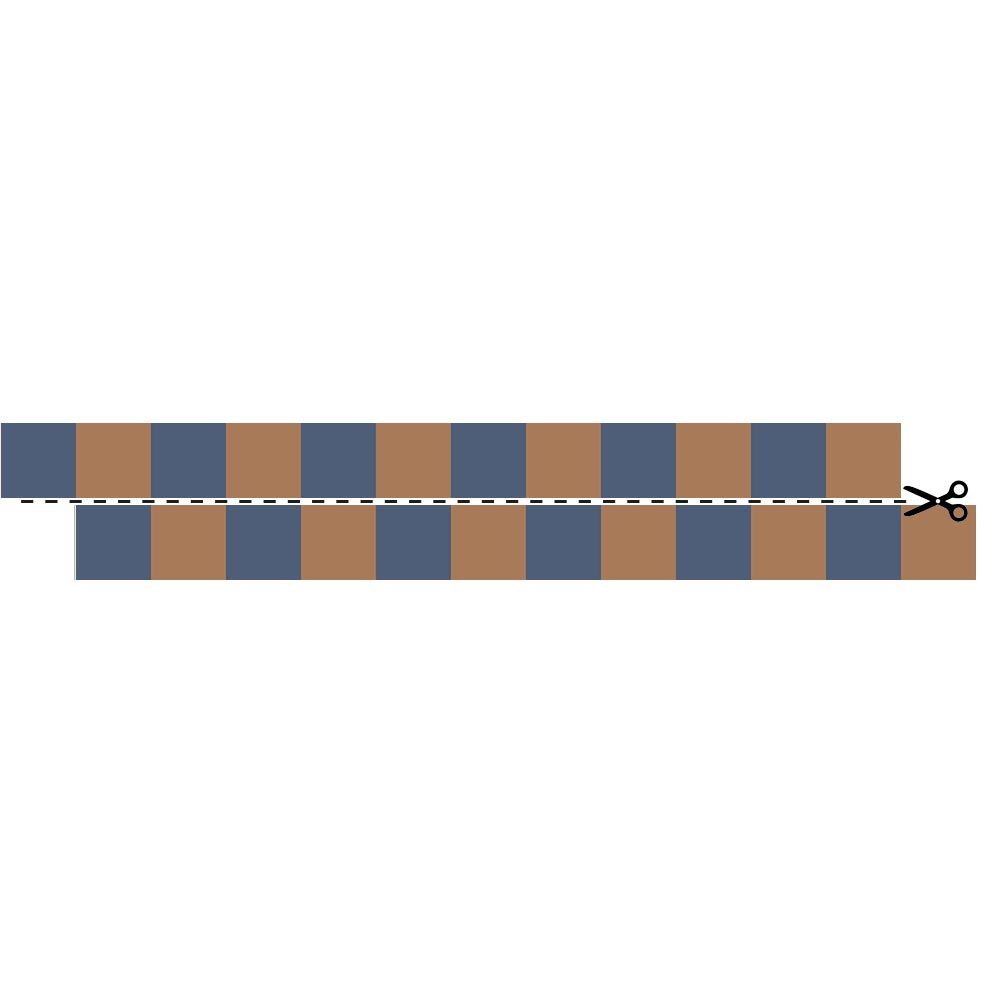 Cenefa Slim Azul Marino y Marrón (Border Slim Navy Blue Brown) – Dekornik