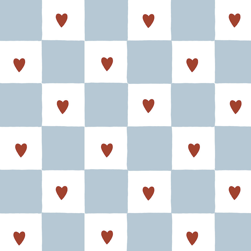 Corazones franceses a cuadros (French Hearts Check) – Dekornik