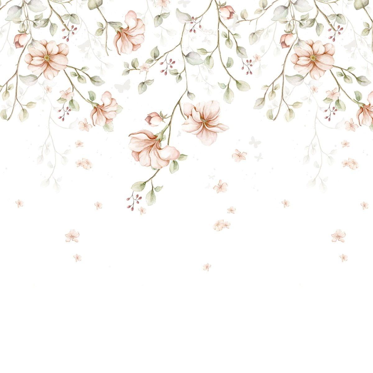 Papel Pintado Ramitas de Jardín del Paraíso (Paradise Garden Pastel Twigs) – Dekornik