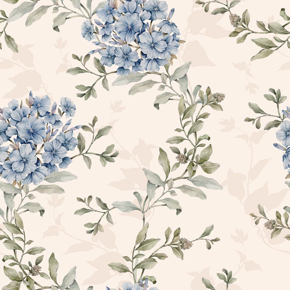 Flores Azules Enlazadas (Blue Tangle) – Dekornik