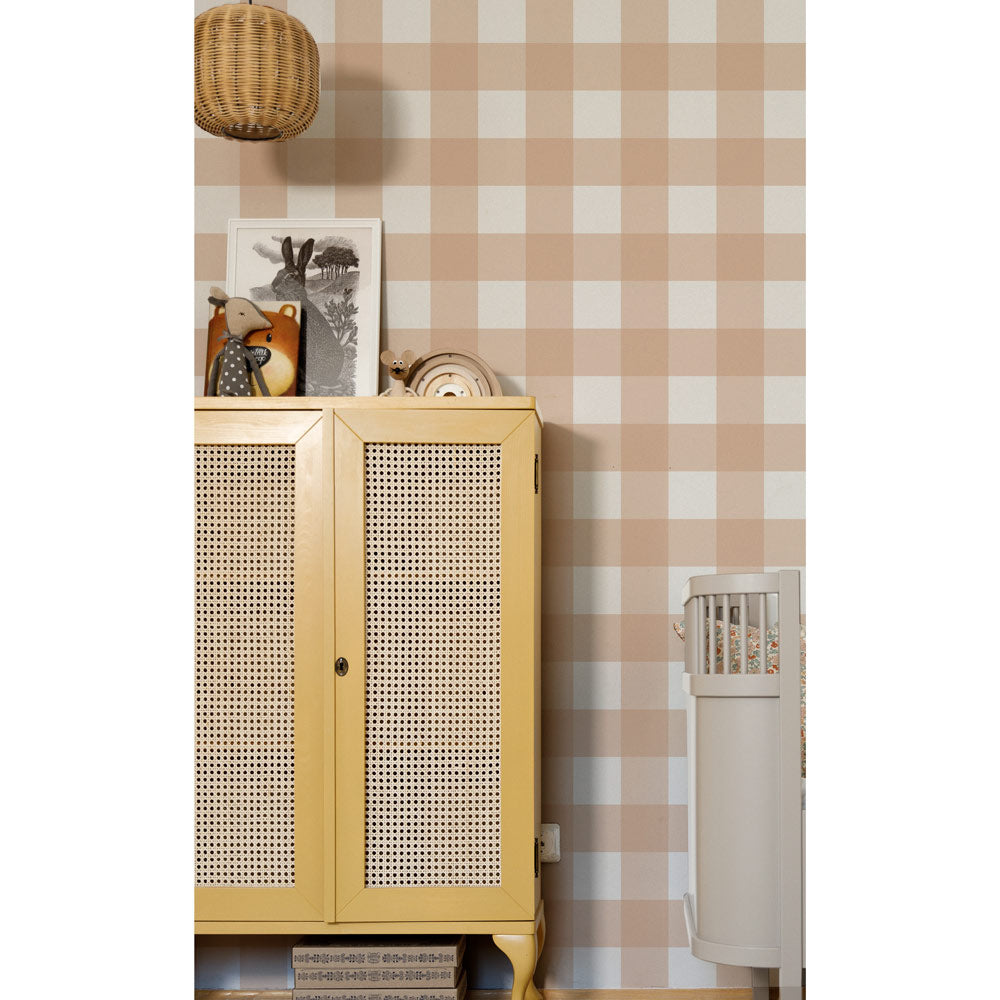 Cuadros Clásicos Melocotón (Check Classic Peach) – Dekornik